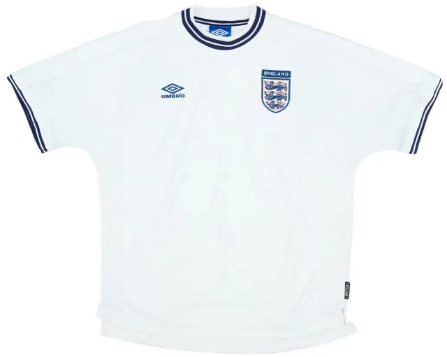 Umbro 1999-01 England Home Shirt Beckham #7 - 4/10 - (XXL)
