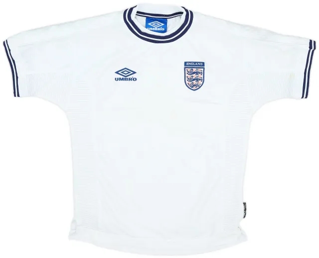 Umbro 1999-01 England Home Shirt - 8/10 - (L.Boys)