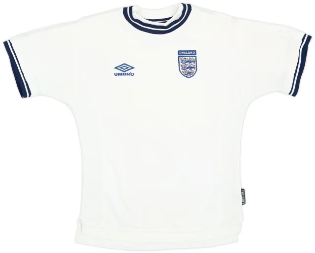 Umbro 1999-01 England Home Shirt - 9/10 - (XL.Boys)