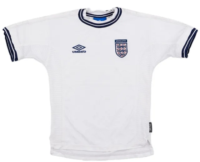 Umbro 1999-01 England Home Shirt - 6/10 - (M.Boys)
