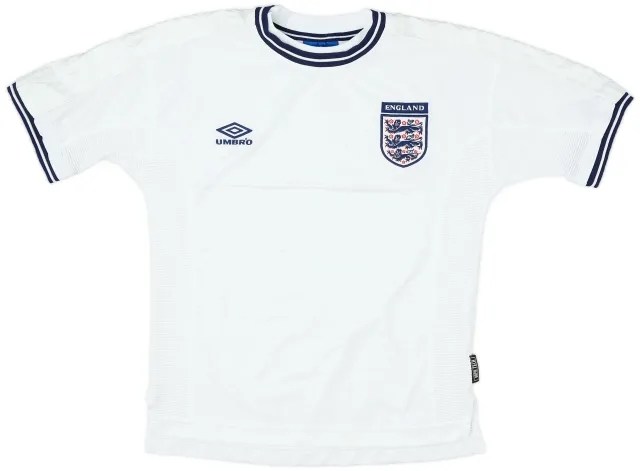 Umbro 1999-01 England Home Shirt - 7/10 - (Y)