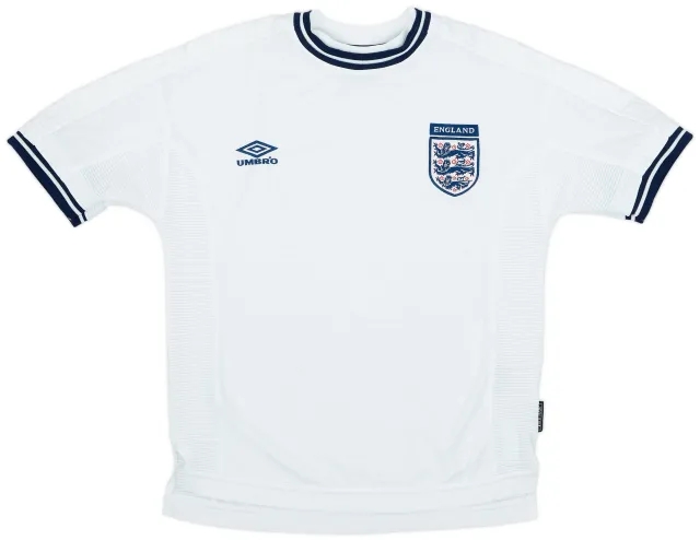 Umbro 1999-01 England Home Shirt - 9/10 - (XL.Boys)