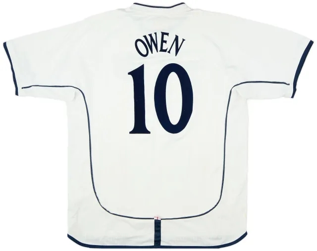 Umbro 2001-03 England Home Shirt Owen #10 - 6/10 - (XL)