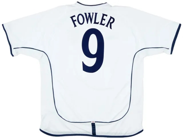 Umbro 2001-03 England Home Shirt Fowler #9 - 9/10 - (XL)
