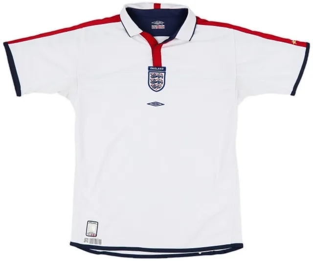 Umbro 2003-05 England Home Shirt - 8/10 - (XL.Boys)