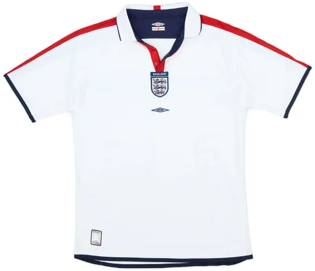 Umbro 2003-05 England Home Shirt - 8/10 - (XL.Boys)