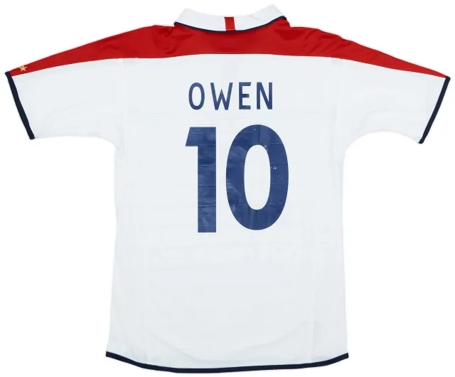 Umbro 2003-05 England Home Shirt Owen #10 - 7/10 - (S)