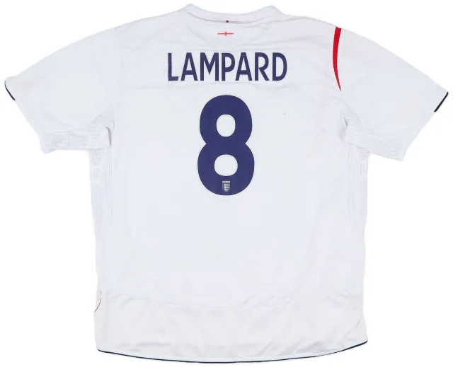 Umbro 2005-07 England Home Shirt Lampard #8 - 7/10 - (XXL)