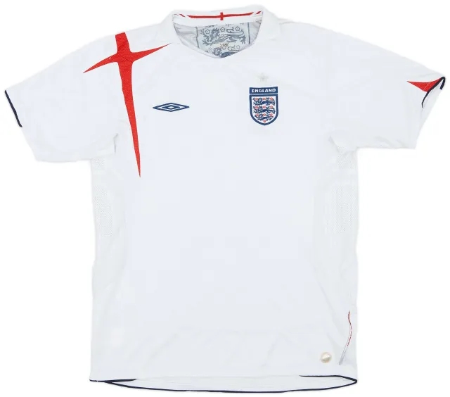 Umbro 2005-07 England Home Shirt - 6/10 - (XL.Boys)