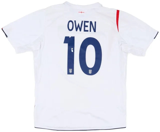 Umbro 2005-07 England Home Shirt Owen #10 - 5/10 - (L)