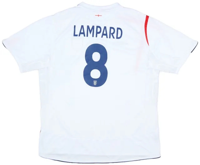 Umbro 2005-07 England Home Shirt Lampard #8 - 7/10 - (XXL)