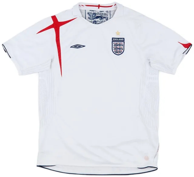 Umbro 2005-07 England Home Shirt - 6/10 - (XL.Boys)