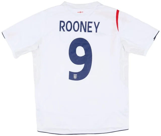 Umbro 2005-07 England Home Shirt Beckham #7 - 7/10 - (L)