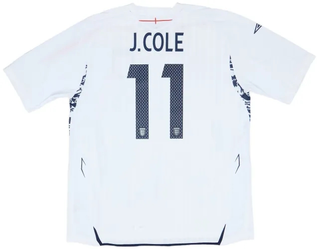 Umbro 2007-09 England Home Shirt J.Cole #11 - 9/10 - (XXL)