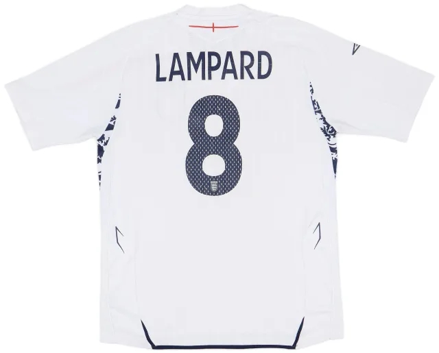 Umbro 2007-09 England Home Shirt Lampard #8 - 6/10 - (L)
