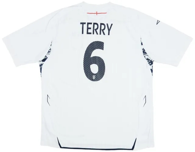 Umbro 2007-09 England Home Shirt Terry #6 - 6/10 - (XXL)