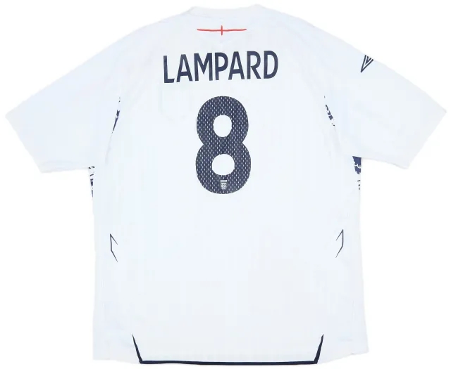 Umbro 2007-09 England Home Shirt Lampard #8 - 7/10 - (XXL)