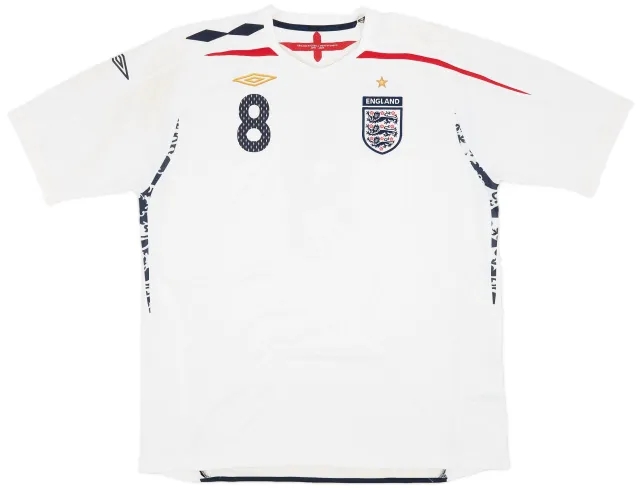 Umbro 2007-09 England Home Shirt Lampard #8 - 6/10 - (XXL)