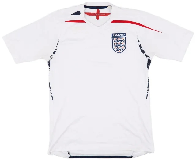 Umbro 2007-09 England Home Shirt - 4/10 - (M)