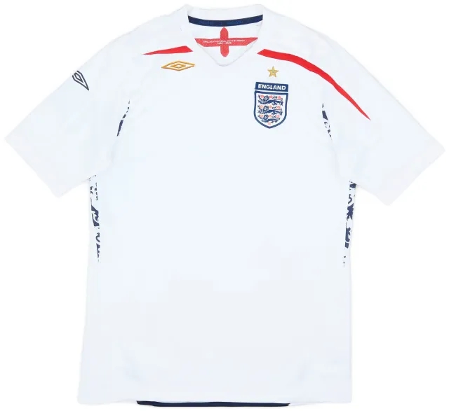 Umbro 2007-09 England Home Shirt - 6/10 - (XL.Boys)