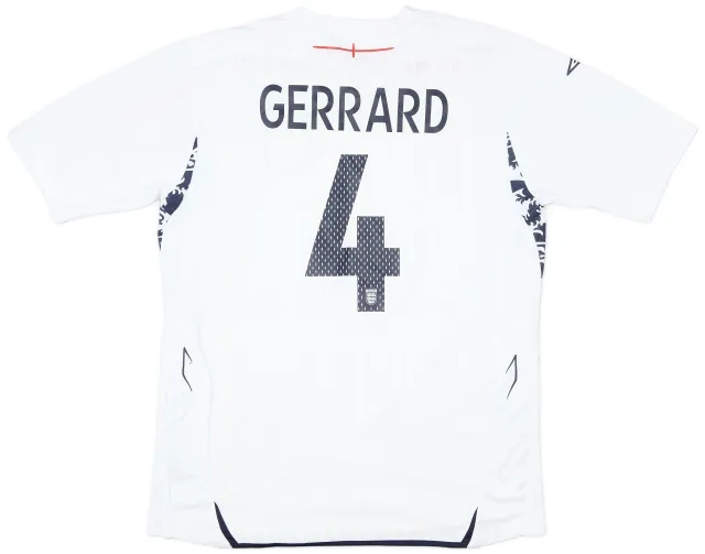 Umbro 2007-09 England Home Shirt Gerrard #4 - 7/10 - (L)