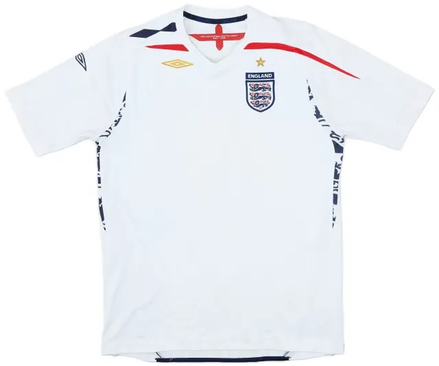Umbro 2007-09 England Home Shirt - 7/10 - (XL.Boys)