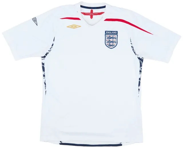 Umbro 2007-09 England Home Shirt - 4/10 - (L)