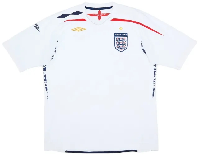 Umbro 2007-09 England Home Shirt - 8/10 - (XL)