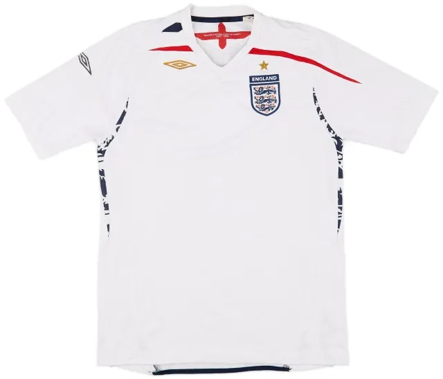 Umbro 2007-09 England Home Shirt - 5/10 - (XL.Boys)