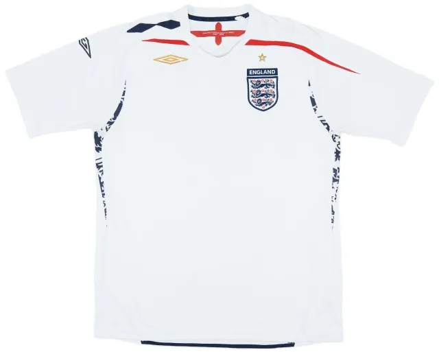Umbro 2007-09 England Home Shirt - 5/10 - (L)