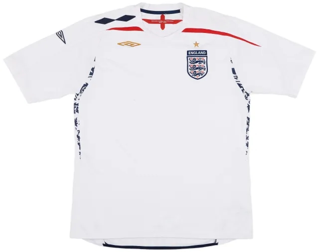 Umbro 2007-09 England Home Shirt - 5/10 - (XL)