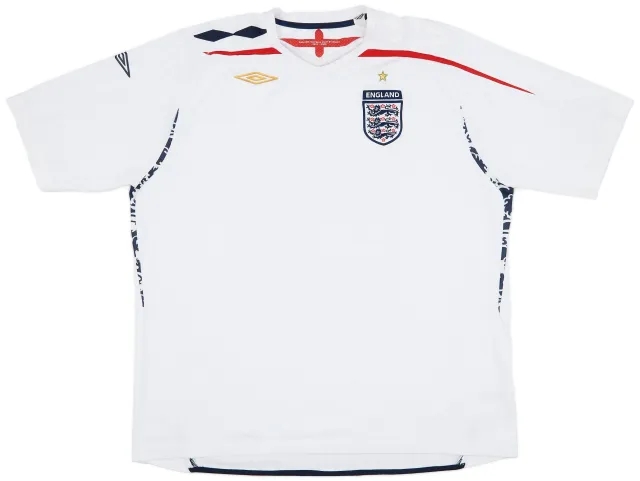 Umbro 2007-09 England Home Shirt - 7/10 - (3XL)