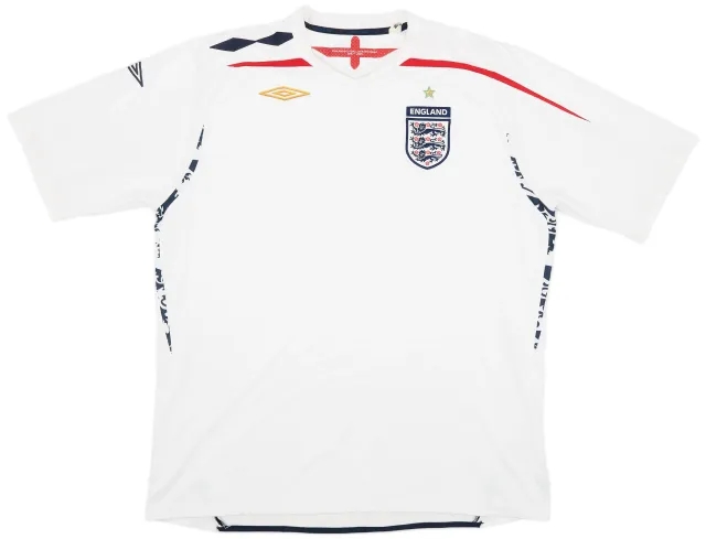 Umbro 2007-09 England Home Shirt - 5/10 - (XXL)