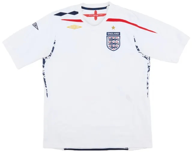 Umbro 2007-09 England Home Shirt - 7/10 - (L)