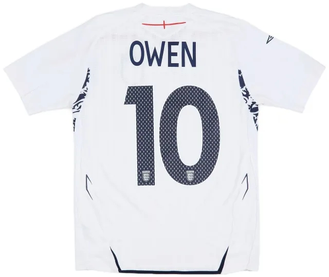 Umbro 2007-09 England Home Shirt Owen #10 - 8/10 - (XL.Boys)