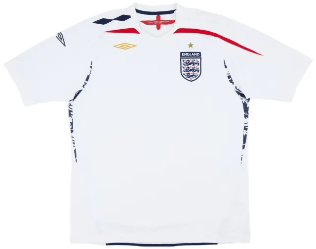 Umbro 2007-09 England Home Shirt - 6/10 - (XL)