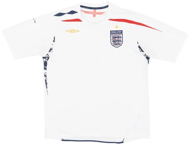 Umbro 2007-09 England Home Shirt - 5/10 - (XL)