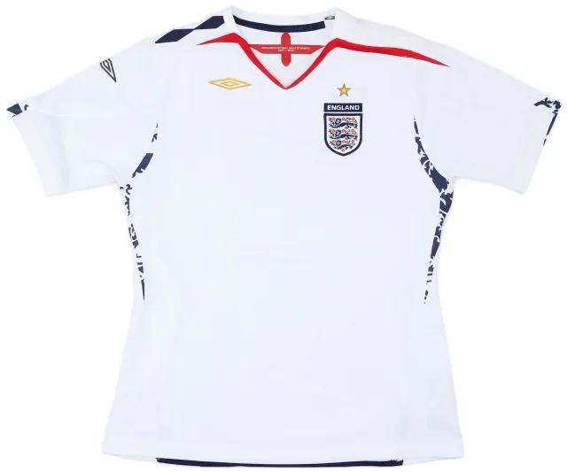 Umbro 2007-09 England Home Shirt - 6/10 - (XL.Boys)