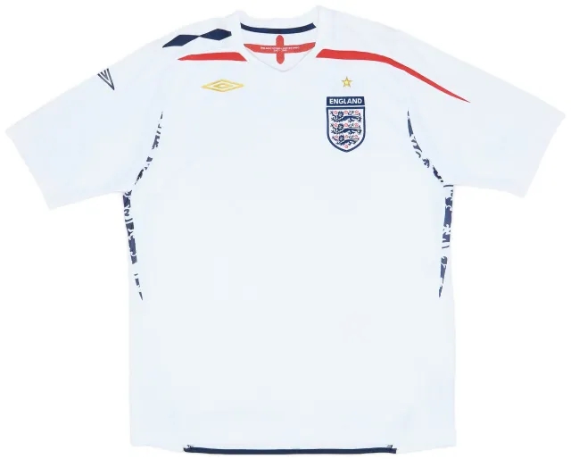 Umbro 2007-09 England Home Shirt - 8/10 - (XL)