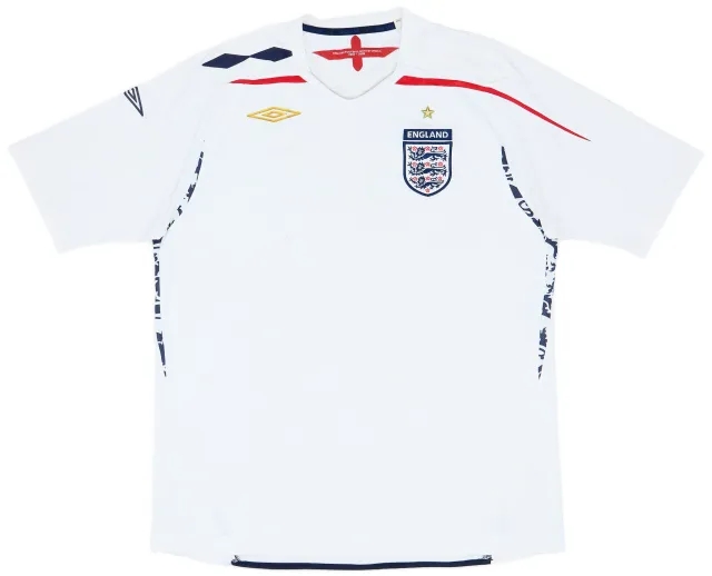 Umbro 2007-09 England Home Shirt - 5/10 - (XL)