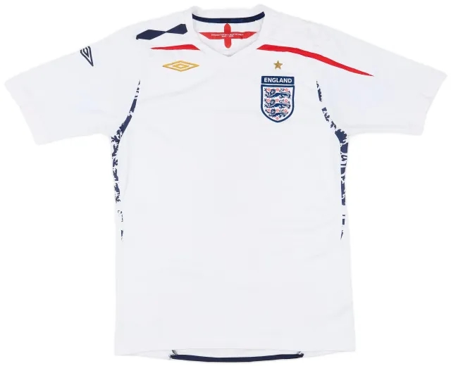 Umbro 2007-09 England Home Shirt - 5/10 - (S)