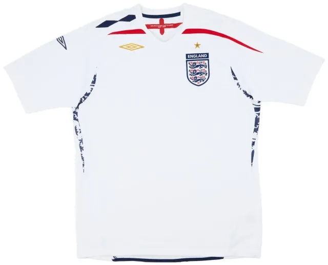 Umbro 2007-09 England Home Shirt - 6/10 - (L)