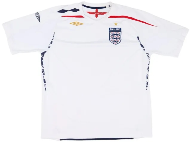 Umbro 2007-09 England Home Shirt - 6/10 - (XXL)