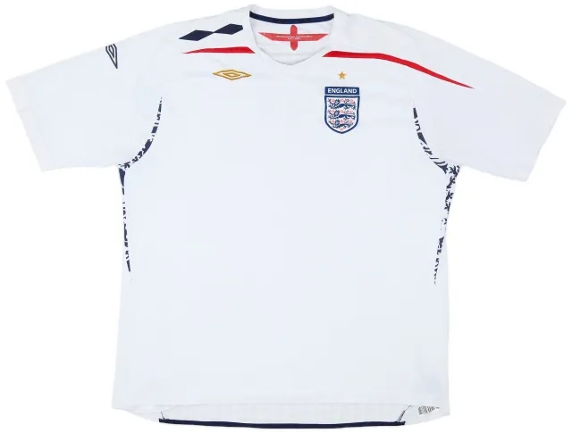 Umbro 2007-09 England Home Shirt - 6/10 - (3XL)