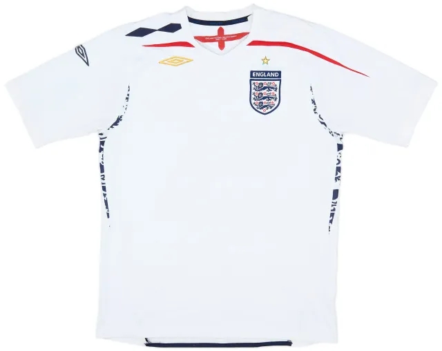 Umbro 2007-09 England Home Shirt - 7/10 - (L)