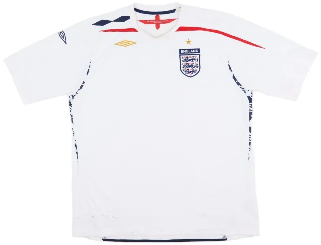 Umbro 2007-09 England Home Shirt - 4/10 - (XXL)