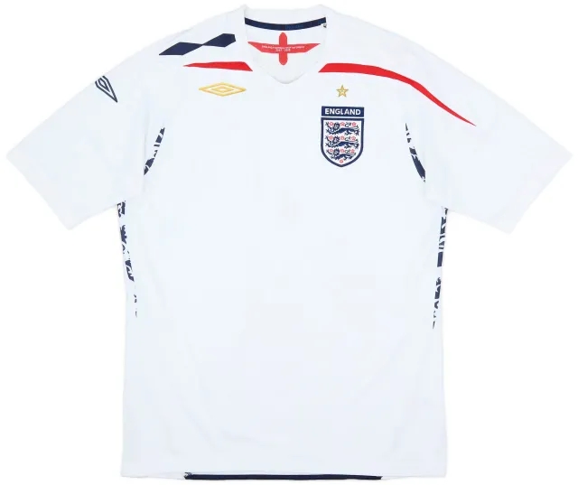 Umbro 2007-09 England Home Shirt - 6/10 - (L)