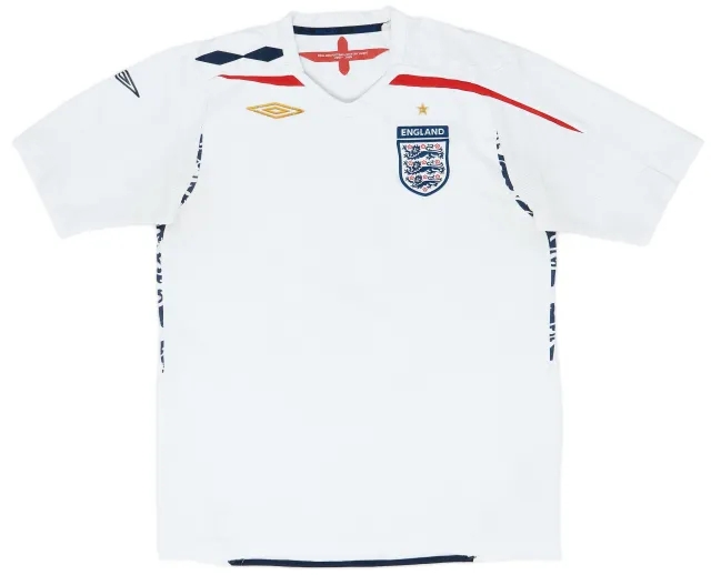 Umbro 2007-09 England Home Shirt - 6/10 - (L)