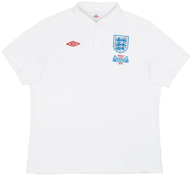 Umbro 2009-10 England 'South Africa' Home Shirt - 9/10 - (XXL)