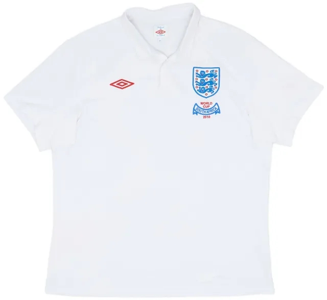 Umbro 2009-10 England 'South Africa' Home Shirt - 8/10 - (XL)